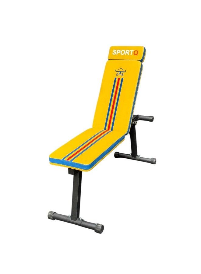 SportQ® Adjustable Multi-Position Exercise Bench – Flat, Incline, and Upright Bench for Home Gym Workouts – Suitable for Chest, Chest, Shoulder, and Abs Exercises – Sturdy Iron Frame and Comfortable High-Density Padding - Image 1